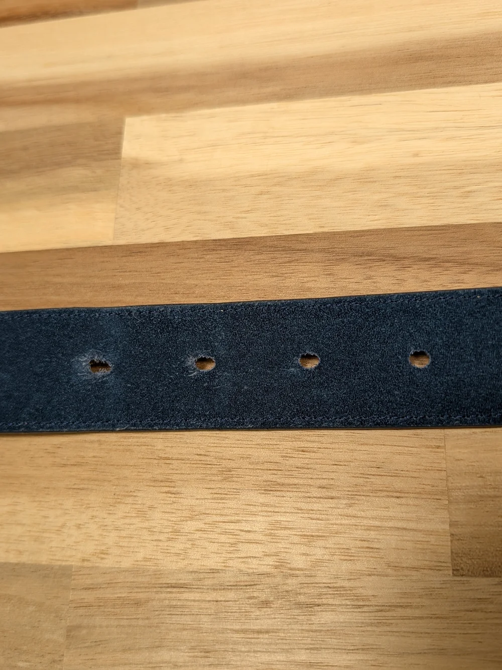Suede Leather Belt Silver Tone Cole Haan Navy Blue  Buckle Classic 51